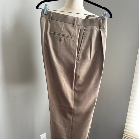 Men's Linea Naturale Bamboo/Wool Blend Pants - Beige - Size 33x31 - Picture 2 of 8